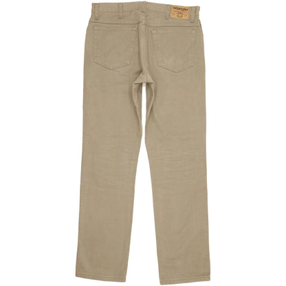 Wrangler Men Khaki Straight Regular Jeans W34 L34