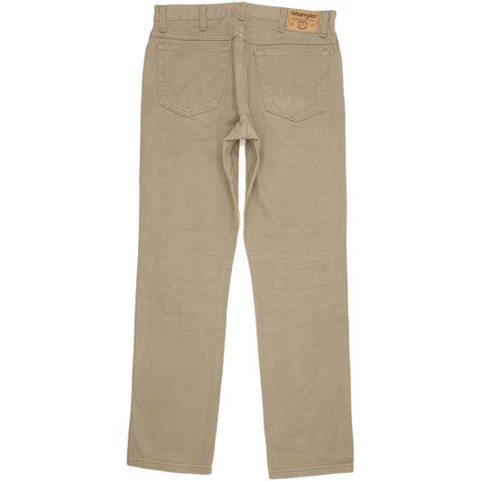 Wrangler Men Khaki Straight Regular Jeans W34 L34