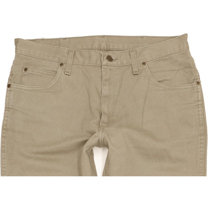 Wrangler Men Khaki Straight Regular Jeans W34 L34