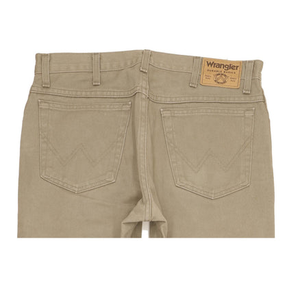 Wrangler Men Khaki Straight Regular Jeans W34 L34