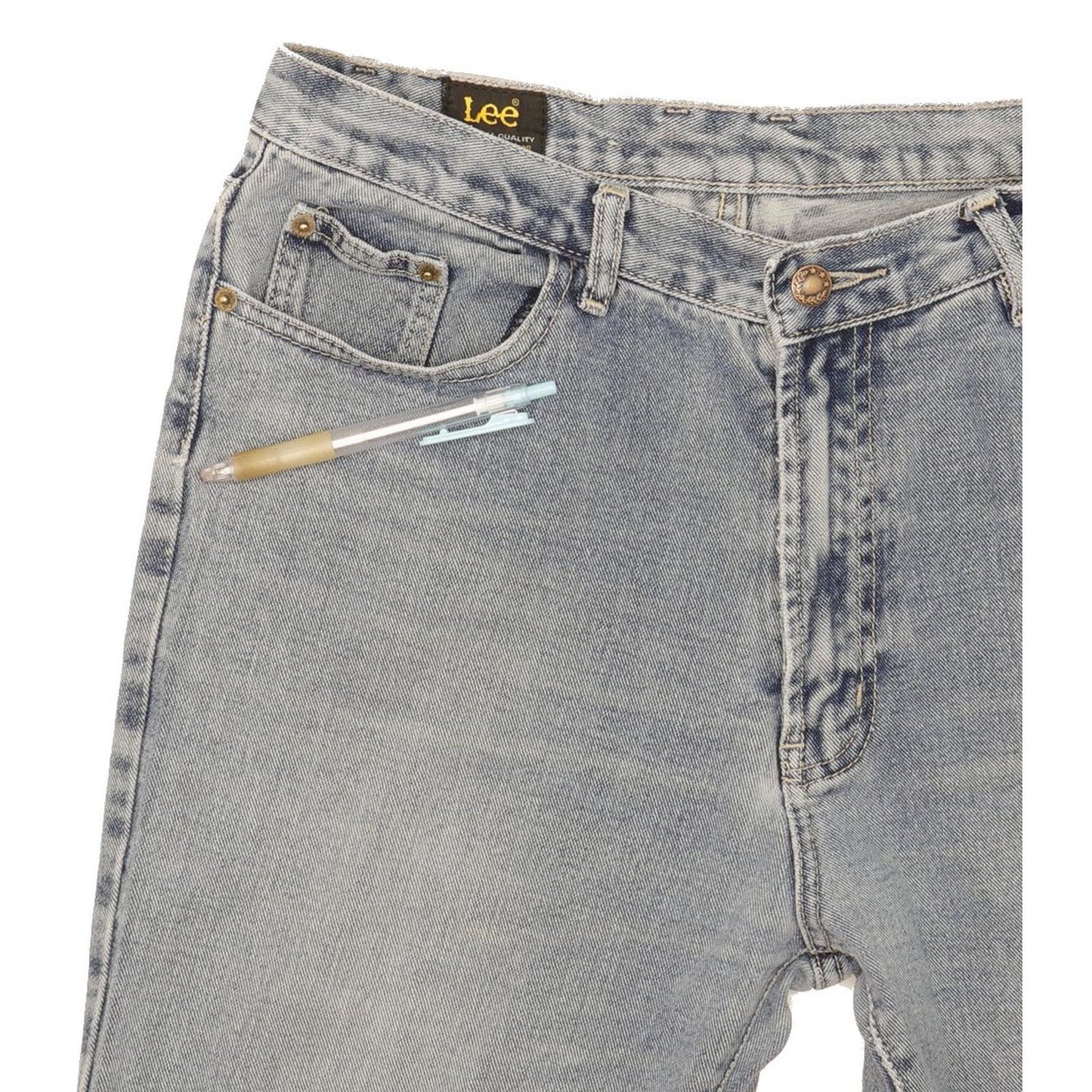 Lee Men Blue Straight Regular Jeans W32 L31