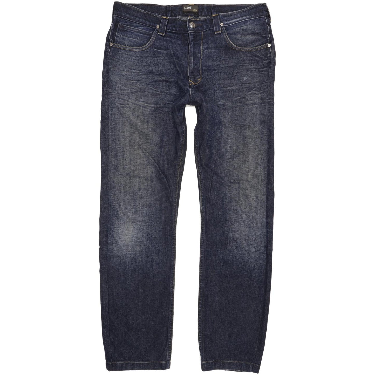 Lee Kent Men Blue Straight Regular Jeans W34 L32