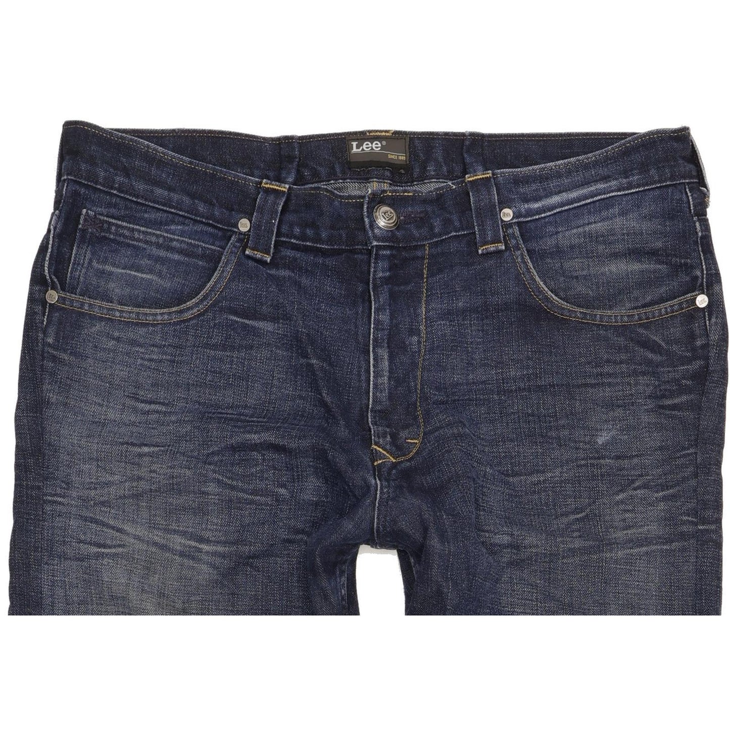 Lee Kent Men Blue Straight Regular Jeans W34 L32
