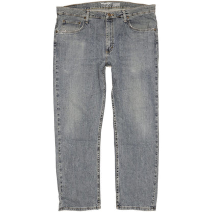 Wrangler Men Blue Straight Regular Stretch Jeans W37 L29