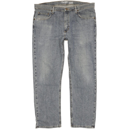Wrangler Men Blue Straight Regular Stretch Jeans W37 L29