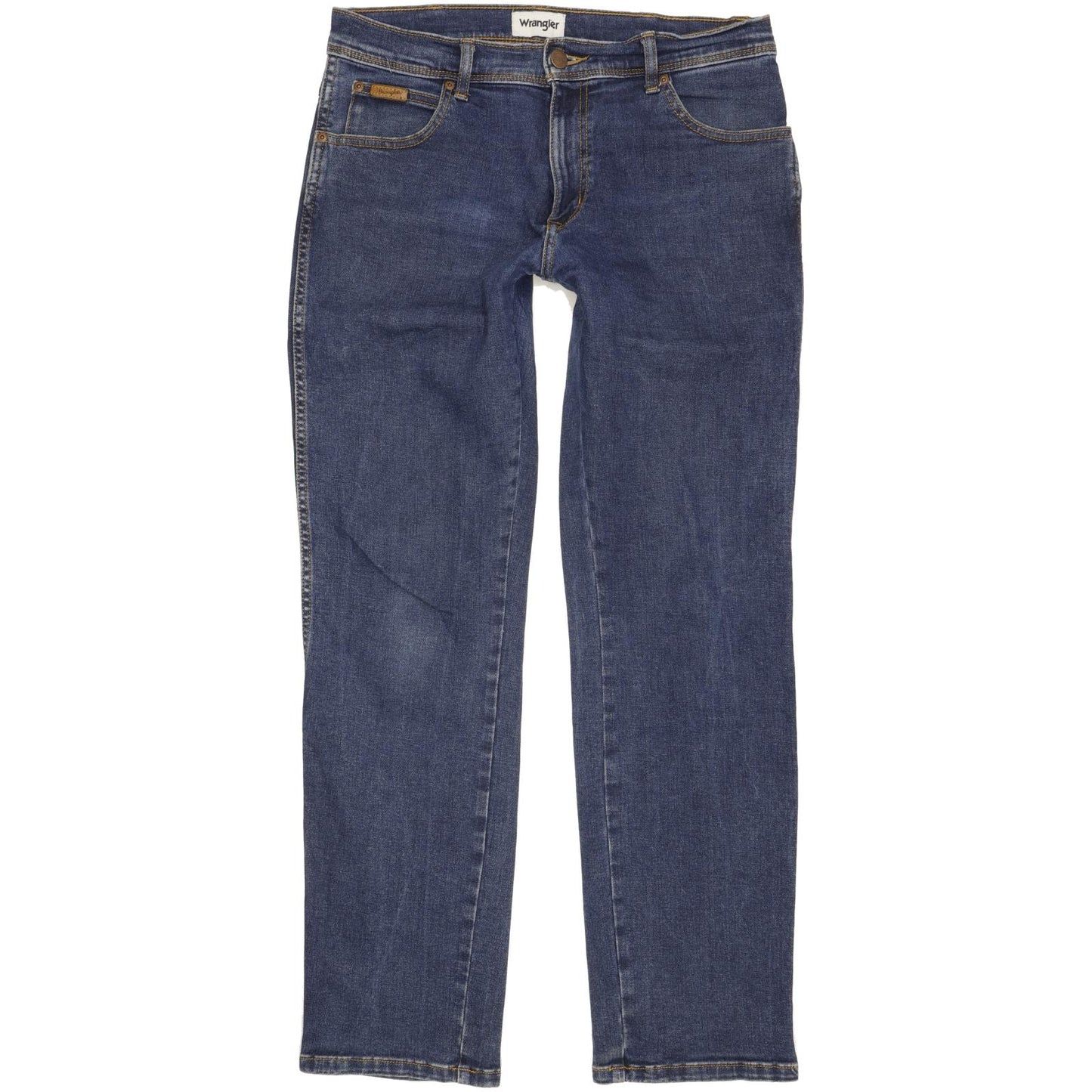 Wrangler Texas Men Blue Straight Regular Stretch Jeans W32 L32