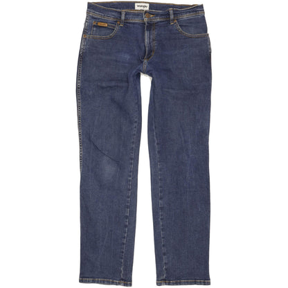 Wrangler Texas Men Blue Straight Regular Stretch Jeans W32 L32