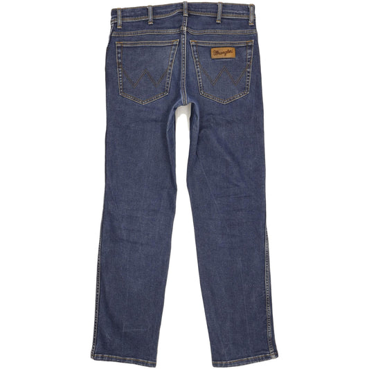 Wrangler Texas Men Blue Straight Regular Stretch Jeans W32 L32