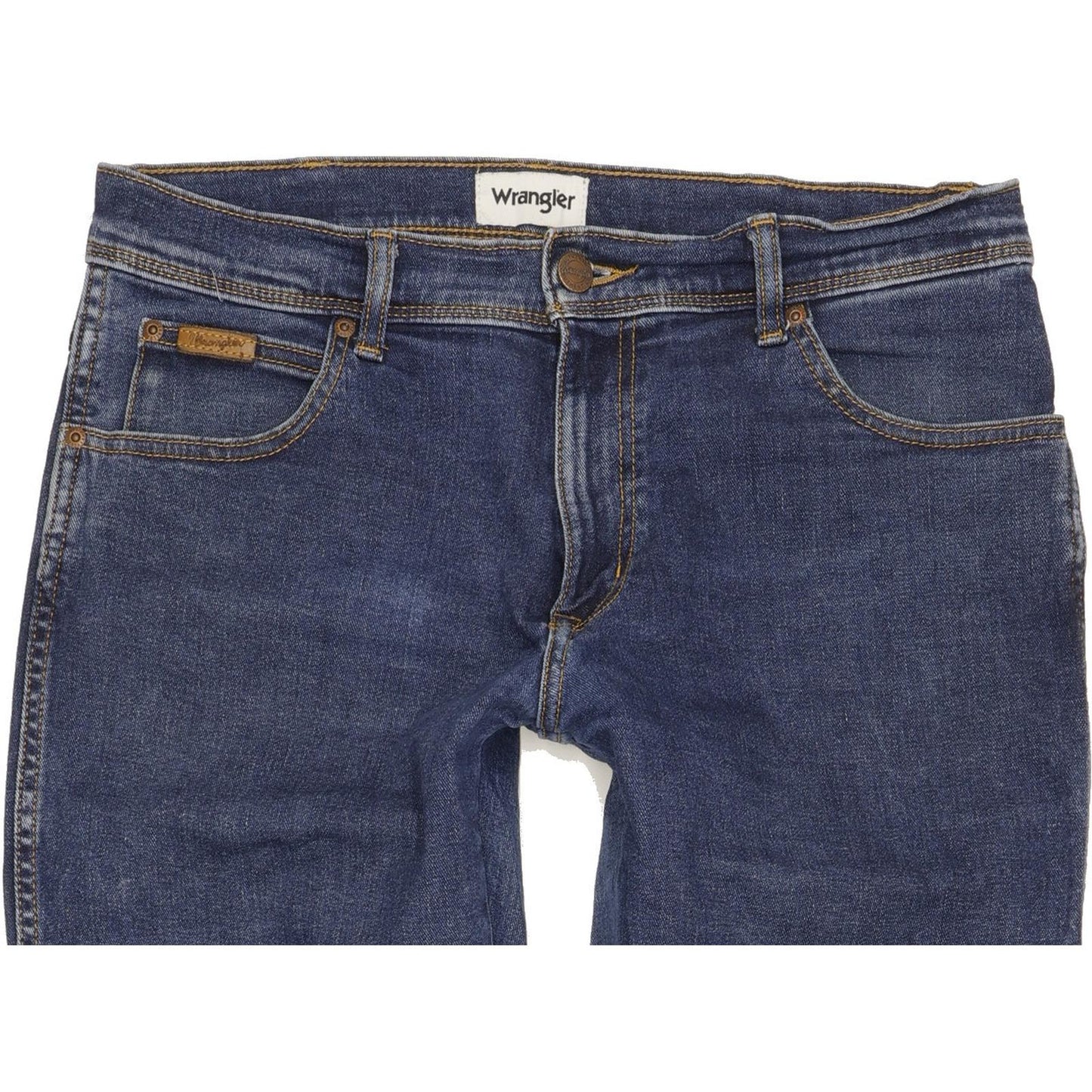 Wrangler Texas Men Blue Straight Regular Stretch Jeans W32 L32