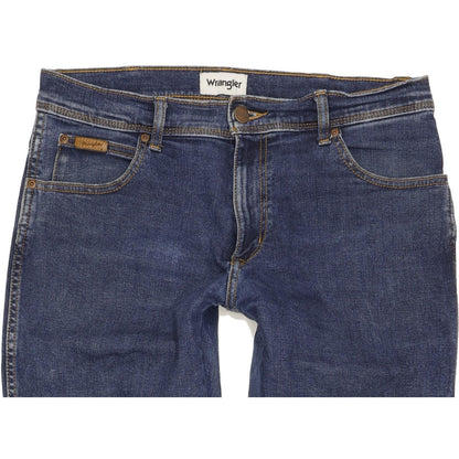 Wrangler Texas Men Blue Straight Regular Stretch Jeans W32 L32