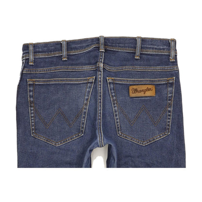 Wrangler Texas Men Blue Straight Regular Stretch Jeans W32 L32