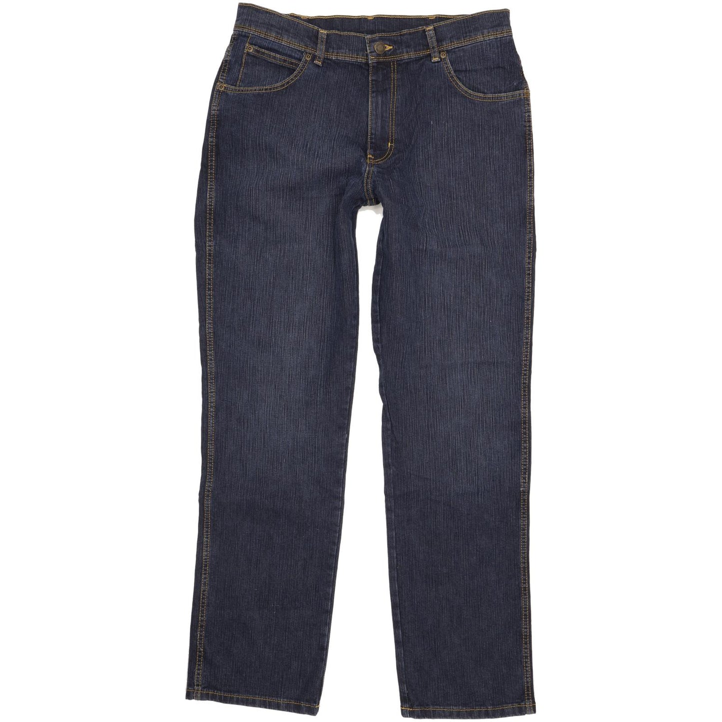 Wrangler Men Blue Straight Regular Stretch Jeans W34 L32