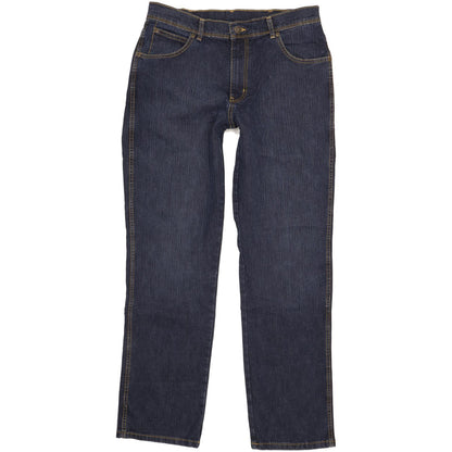 Wrangler Men Blue Straight Regular Stretch Jeans W34 L32
