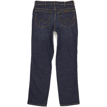 Wrangler Men Blue Straight Regular Stretch Jeans W34 L32