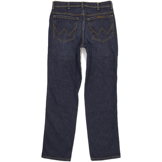 Wrangler Men Blue Straight Regular Stretch Jeans W34 L32