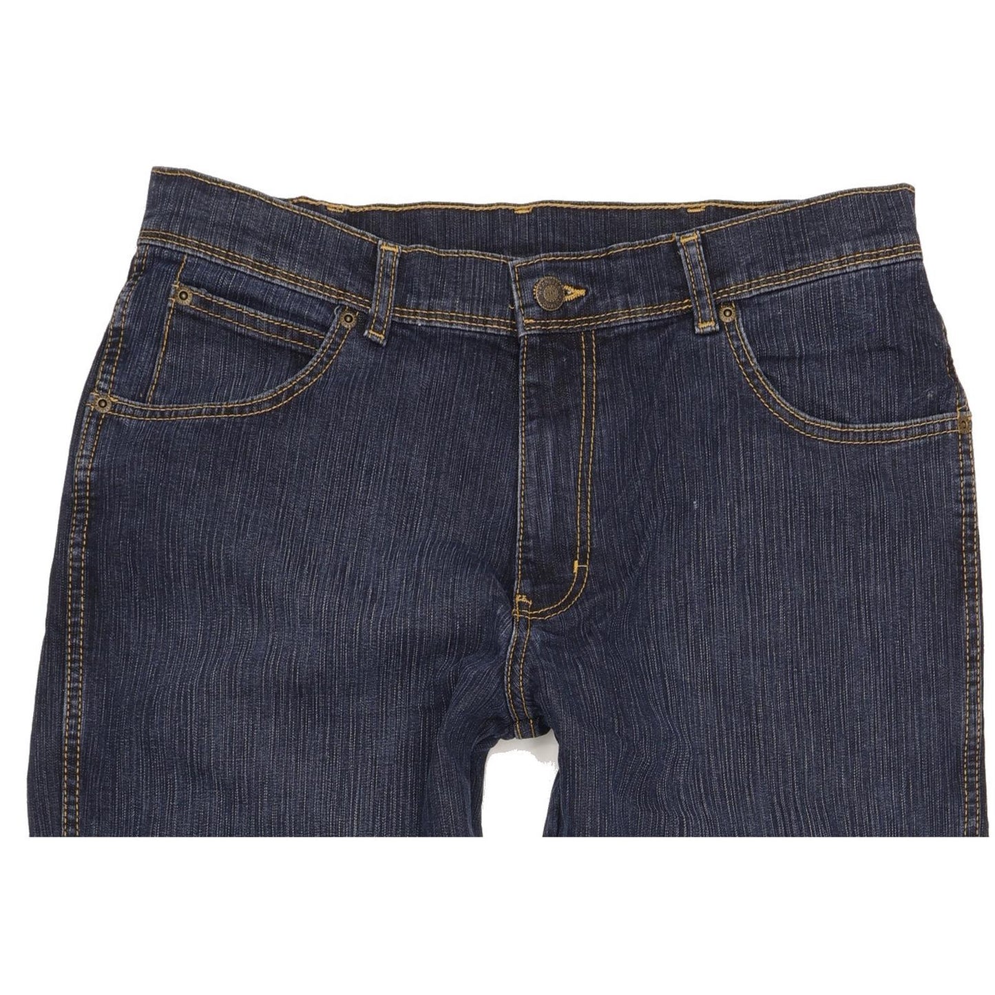 Wrangler Men Blue Straight Regular Stretch Jeans W34 L32