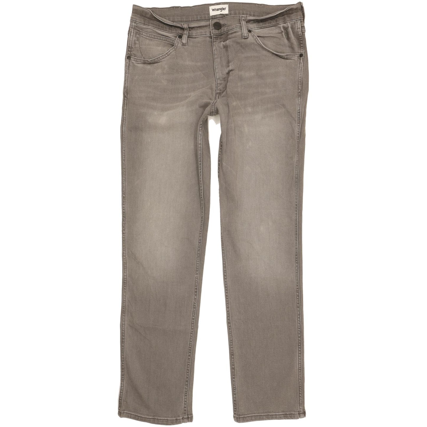 Wrangler Greensboro Men Grey Straight Regular Stretch Jeans W33 L32