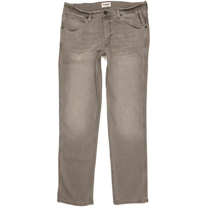Wrangler Greensboro Men Grey Straight Regular Stretch Jeans W33 L32