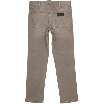 Wrangler Greensboro Men Grey Straight Regular Stretch Jeans W33 L32