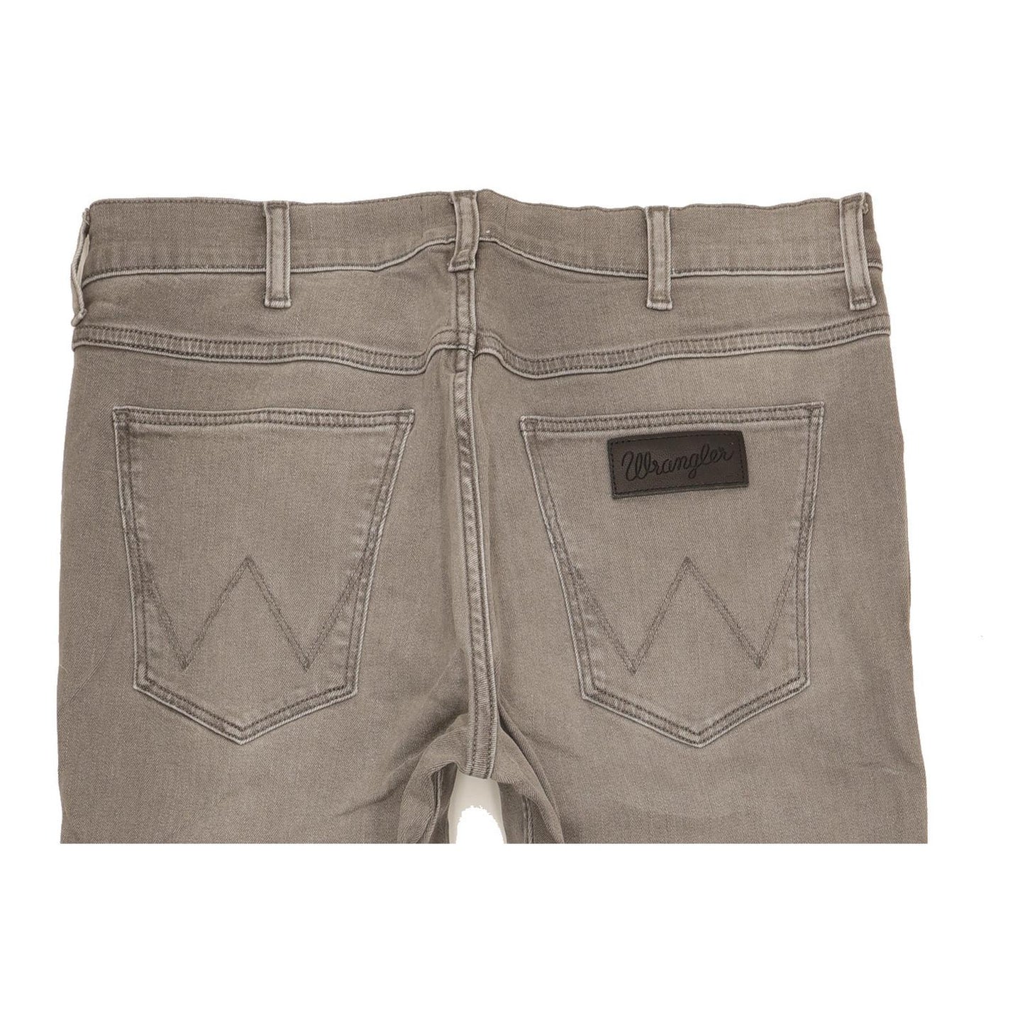 Wrangler Greensboro Men Grey Straight Regular Stretch Jeans W33 L32