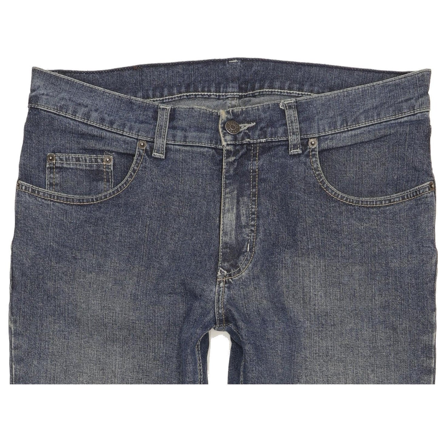 Pioneer Men Blue Straight Regular Stretch Jeans W35 L30