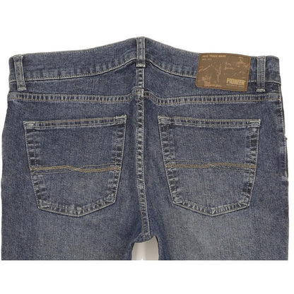 Pioneer Men Blue Straight Regular Stretch Jeans W35 L30