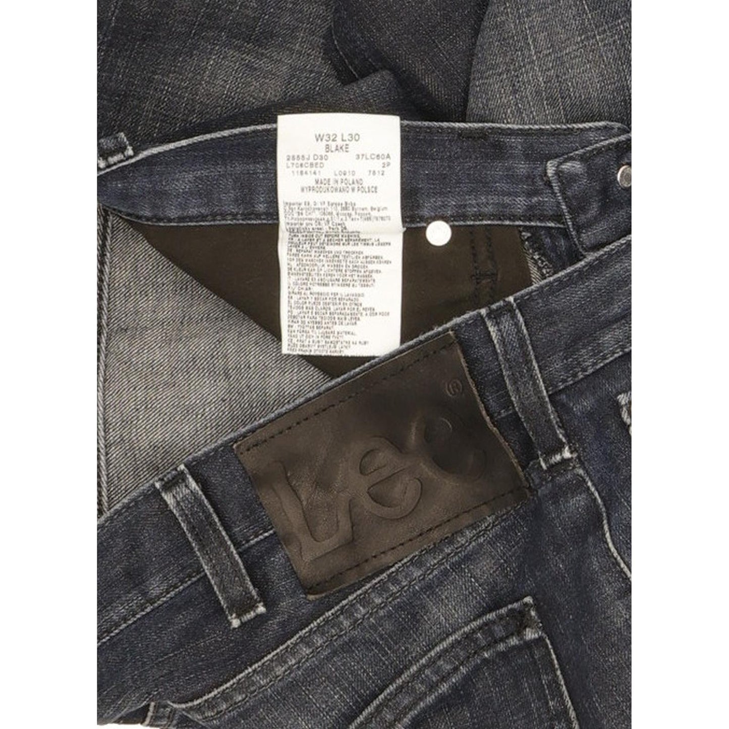 Lee Blake Men Blue Straight Regular Jeans W32 L30