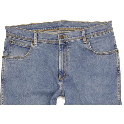 Wrangler Men Blue Straight Regular Stretch Jeans W36 L32