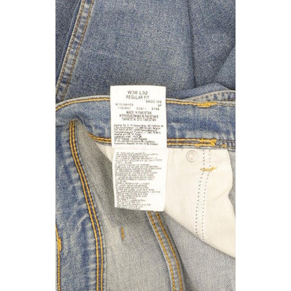 Wrangler Men Blue Straight Regular Stretch Jeans W36 L32