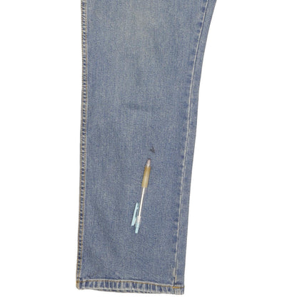 Wrangler Men Blue Straight Regular Stretch Jeans W36 L32