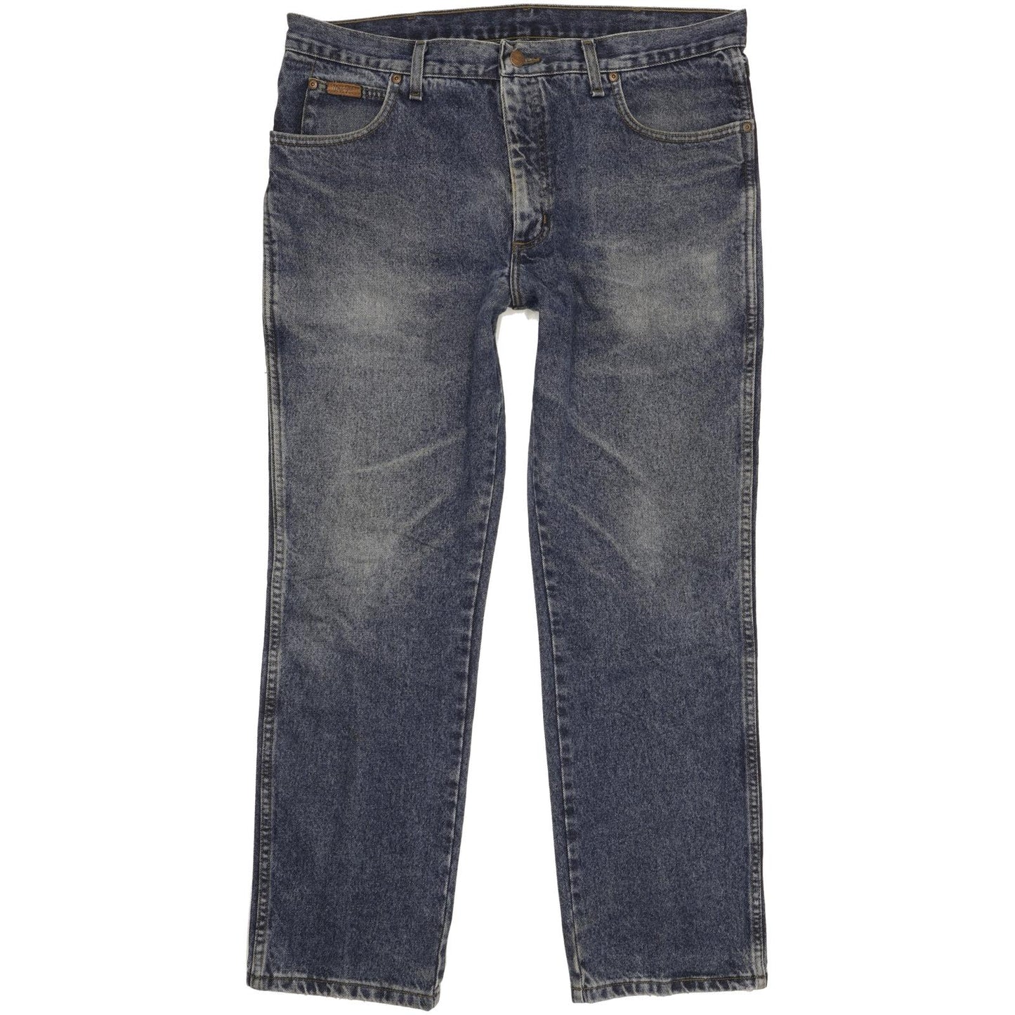 Wrangler Men Blue Straight Regular Stretch Jeans W38 L30