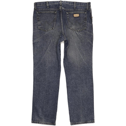 Wrangler Men Blue Straight Regular Stretch Jeans W38 L30