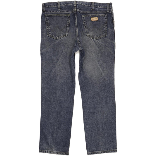 Wrangler Men Blue Straight Regular Stretch Jeans W38 L30