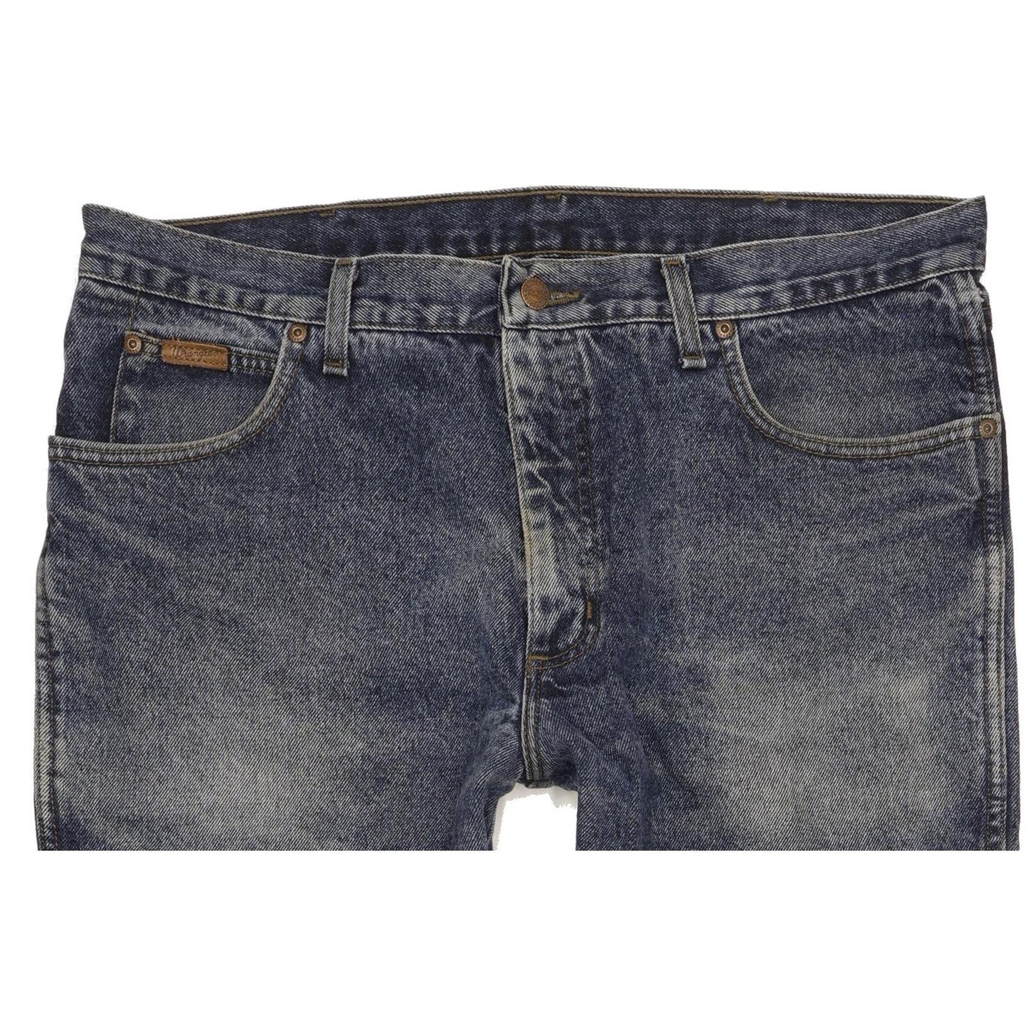 Wrangler Men Blue Straight Regular Stretch Jeans W38 L30