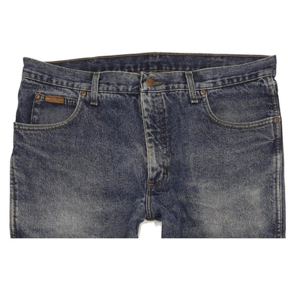 Wrangler Men Blue Straight Regular Stretch Jeans W38 L30