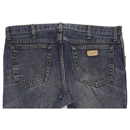 Wrangler Men Blue Straight Regular Stretch Jeans W38 L30