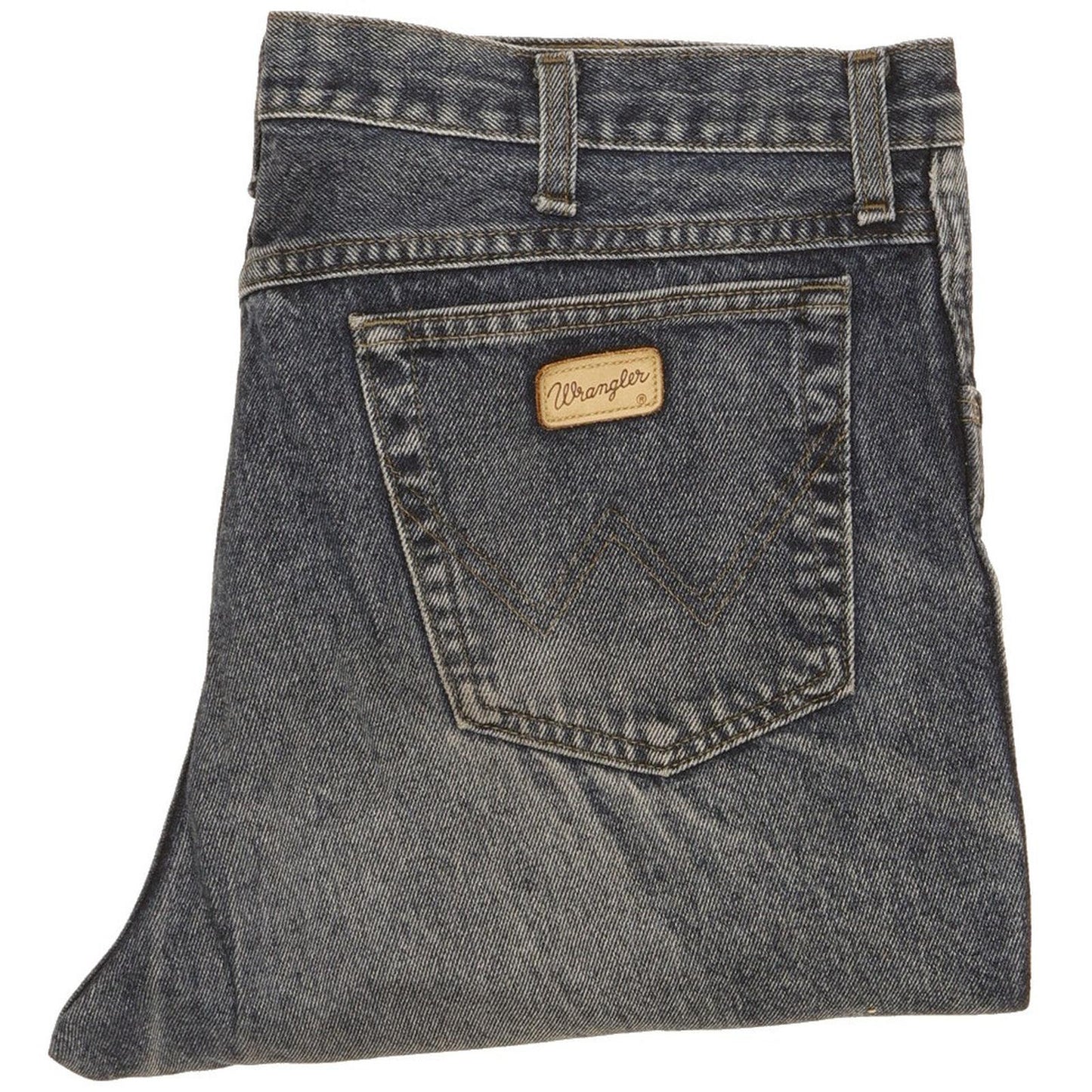 Wrangler Men Blue Straight Regular Stretch Jeans W38 L30