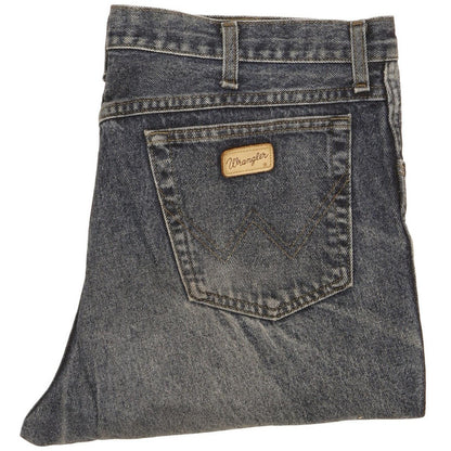 Wrangler Men Blue Straight Regular Stretch Jeans W38 L30