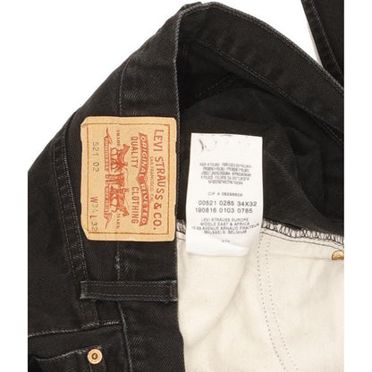 Levi's 521 Men Black Straight Regular Jeans W34 L31