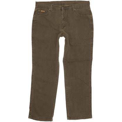 Wrangler Texas Men Green Straight Regular Stretch Jeans W36 L29