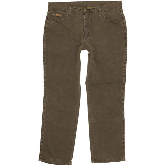 Wrangler Texas Men Green Straight Regular Stretch Jeans W36 L29