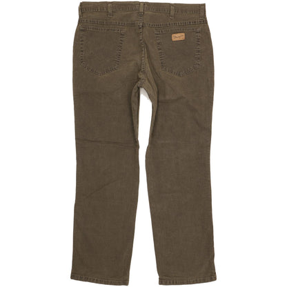 Wrangler Texas Men Green Straight Regular Stretch Jeans W36 L29