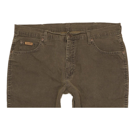 Wrangler Texas Men Green Straight Regular Stretch Jeans W36 L29