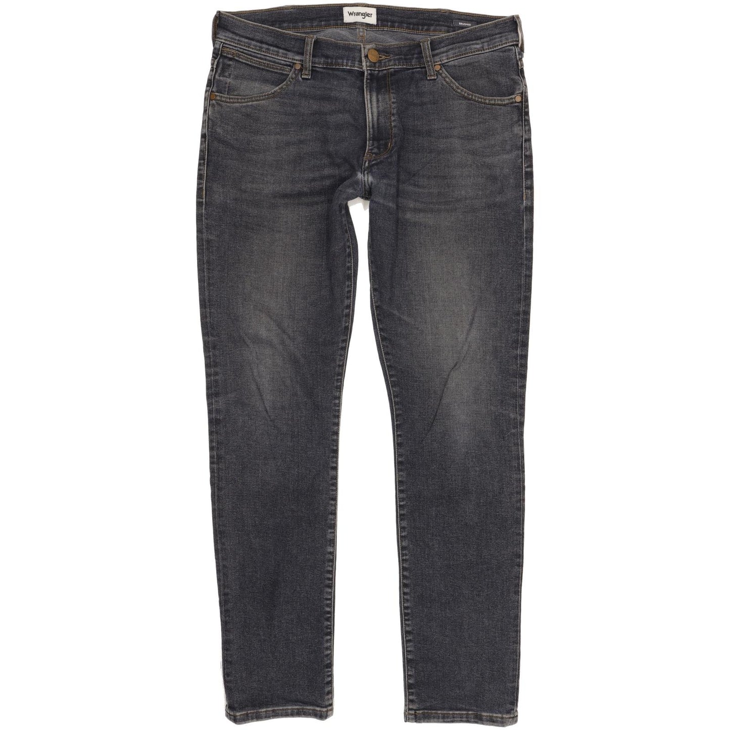Wrangler Larston Men Blue Tapered Slim Stretch Jeans W34 L34
