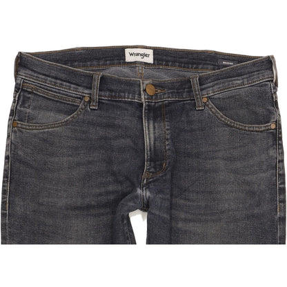 Wrangler Larston Men Blue Tapered Slim Stretch Jeans W34 L34