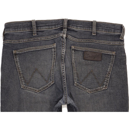 Wrangler Larston Men Blue Tapered Slim Stretch Jeans W34 L34