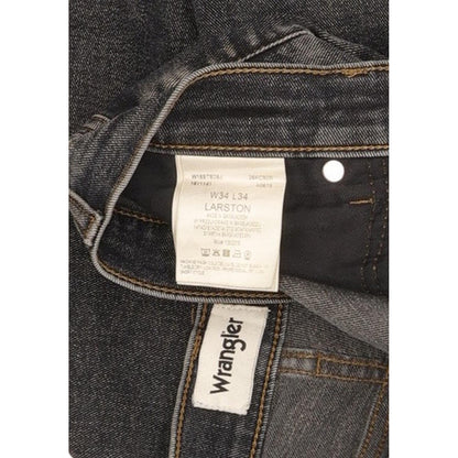 Wrangler Larston Men Blue Tapered Slim Stretch Jeans W34 L34