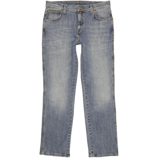 Wrangler Texas Men Blue Straight Regular Stretch Jeans W34 L32