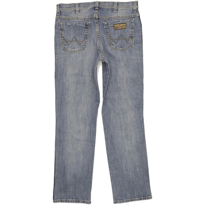 Wrangler Texas Men Blue Straight Regular Stretch Jeans W34 L32