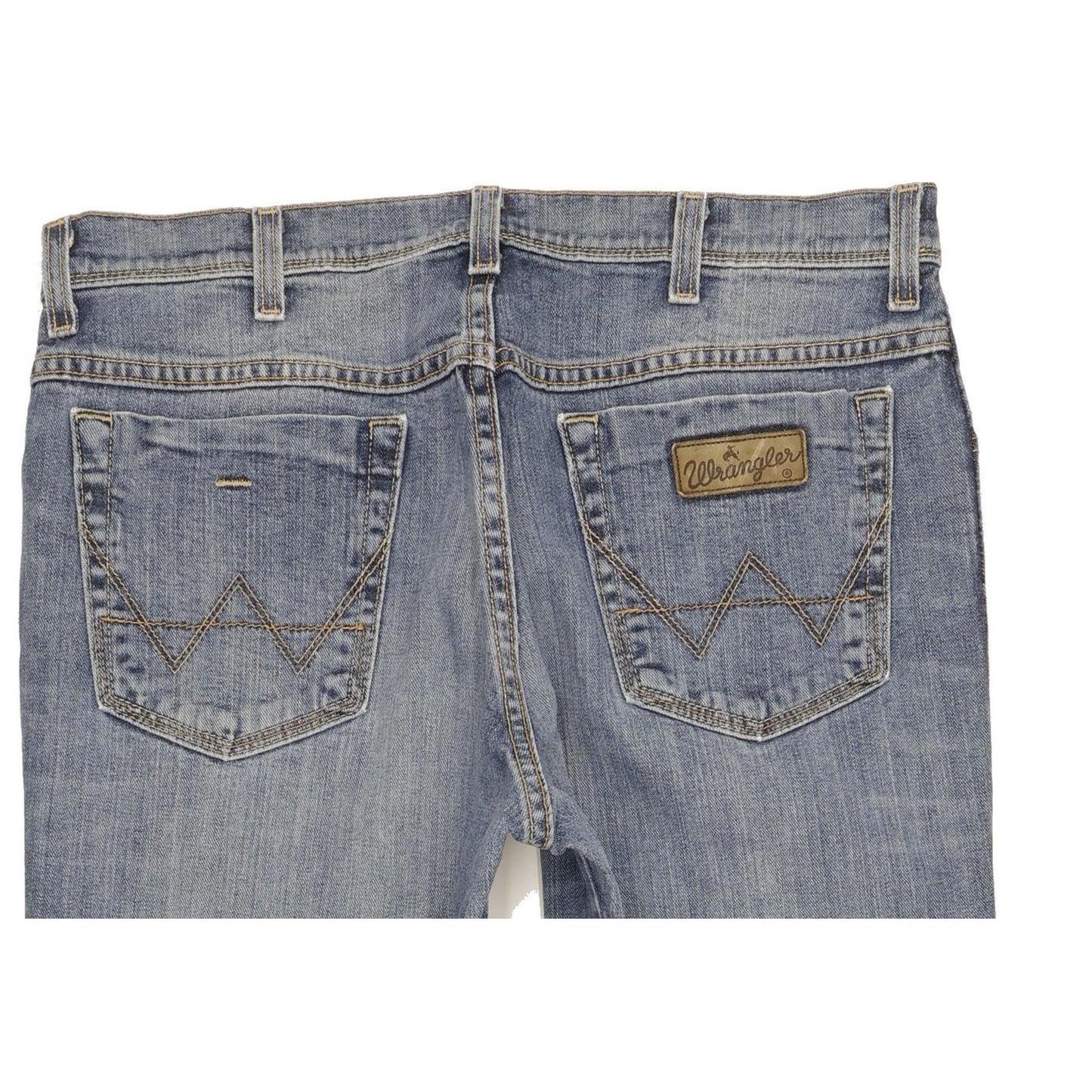 Wrangler Texas Men Blue Straight Regular Stretch Jeans W34 L32